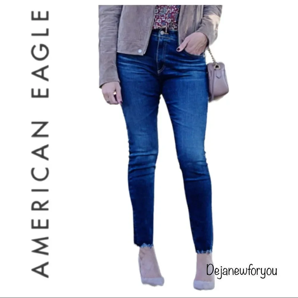 American Eagle Curvy Jegging Jeans Short - Picture 1 of 7